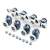 Shower door rollers, 8 piece set, for 4-6mm glass, KK9646