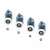 Shower door rollers, 4 piece set, for 4-6mm glass, KK9646