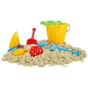 MARIOINEX sand bucket toy set with sailboat, shovel, and molds - Pool and Beach Toy