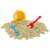 MARIOINEX sand bucket with accessories, yellow bucket, shovel, rake, sand