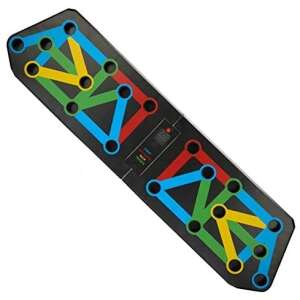 ZOCO BODY FIT FWC-002 push-up board, multi-color, with built-in display, for chest, shoulders, triceps, and back workout - Fitness Equipment
