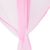 Close-up of Springos pink play tent sheer curtain detail