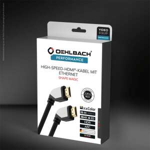 Oehlbach OB 42460 Shape Magic Performance High-Speed HDMI-Kabel mit Ethernet, 1,2 m 75364757 Audio- und Videokabel