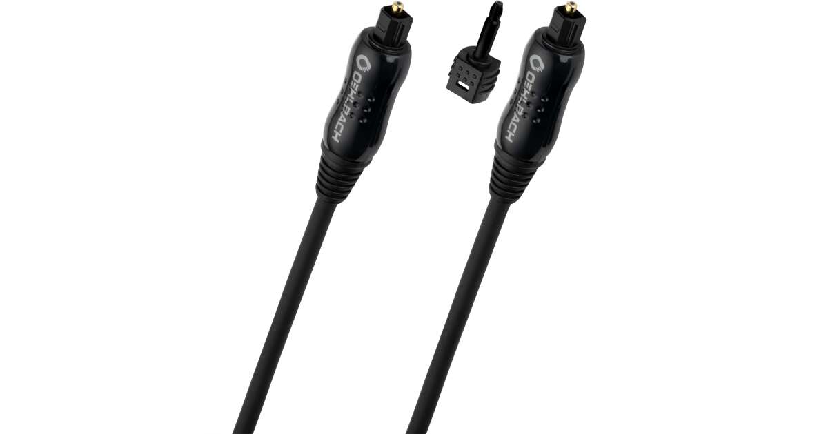 Cavo Ottico Digitale Oehlbach Opto Star Black 3.0 M, Con Adattatore Da 3.5 Mm A Toslink
