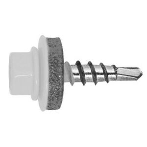 ÖNMETSZŐ CSAVAR FÉMHEZ - Fehér fej - 4,8x19 mm - RAL9002