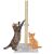 Springos cat scratching post in use with cats