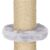 Close-up of Springos cat scratching post with rope and plush ring