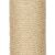 Close-up of the sisal rope on a cat scratching post