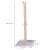 Springos cat scratching post with a hanging toy, grey base, dimensions