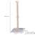 Springos cat scratching post with a hanging toy, grey base, dimensions