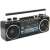 Trevi RR501 hordozható kazettás rádió MP3/USB lejátszóval és Bluetooth-tal, fekete