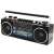 Trevi RR501 tragbares Kassettenradio mit MP3/USB-Player und Bluetooth, schwarz