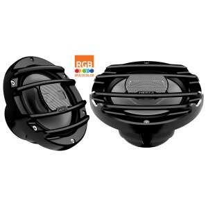 Hertz HMX 8 S-LD 20cm coaxial car speakers with RGB LED lighting, black - Car electronic