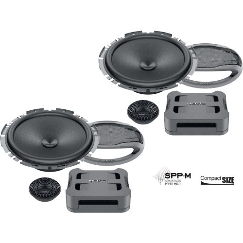 Hertz CK 165 F car speaker set, 2-way system with woofer, tweeter, and crossover