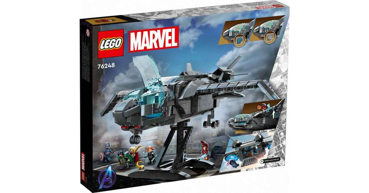 Marvel Super Heroes The Avengers shops Quinjet 76248 Read Description