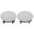 Hertz HEX 6.5 IC-W 2-way coaxial ceiling speaker in white, front view