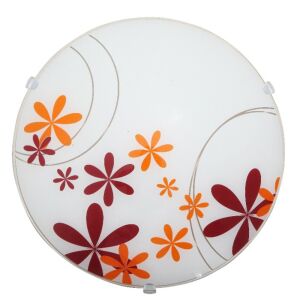 BURA 1896 Virágmintás Mennyezeti Lámpabúra