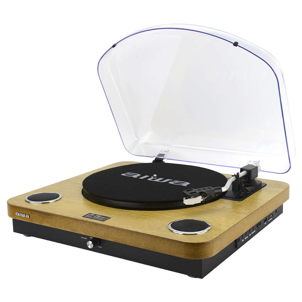 Aiwa GBTUR-120WDMKII Analóg lemezjátszó Bluetooth funkcióval, fa...