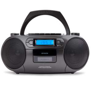 Aiwa BBTC-550BK Prenosný CD kazetový prehrávač s Bluetooth, čierny - Rádia