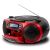 Aiwa BBTC-550RD tragbares Radio CD-Player mit Kassette und Antenne