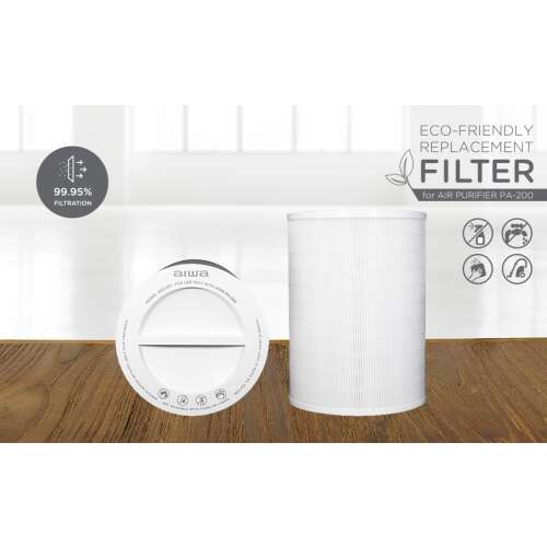 Aiwa ACC-011 HEPA filter za zamjenu za pročišćivač zraka PA-200, ekološki, 99,95% filtracija