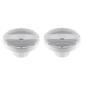 Pair of Hertz HMX 8-TW 8 inch 2-way waterproof coaxial speakers in white - Car electronic