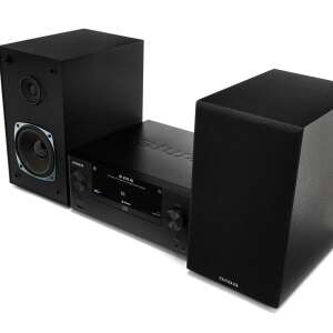Aiwa MSBTU-500 Mini HiFi System mit Lautsprechern, Winkelansicht - Mini Hifi-Anlagen