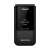 Aiwa FP-24BL Dual SIM flip phone, black, closed, front view