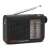Aiwa RS-55BK AM/FM portable radio with telescopic antenna, black