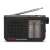 Aiwa RS-55BK AM/FM portable radio with telescopic antenna, black