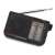 Aiwa RS-55BK AM/FM portable radio with telescopic antenna, black