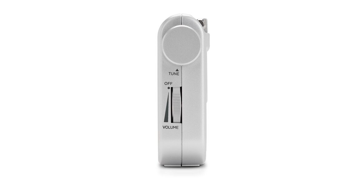 Aiwa RS-55SL Klasický malý rádioprijímač s textilným puzdrom a kovovými slúchadlami 75378213