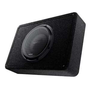 Hertz MPBX 250 S2 Prémium ultra lapos zárt mélynyomóláda 25cm-es mélynyomóval, angled view - Subwoofer