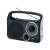 Trevi RA 762 portable AM/FM radio with built-in speaker and headphone jack