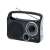 Trevi RA 762 portable AM/FM radio with built-in speaker and headphone jack