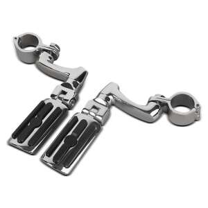 Craftride CF13 Chrome Motorcycle Footpegs for 32mm Engine Guard - Other bicycle part