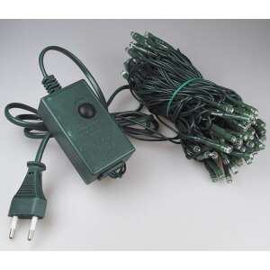 Elemes LED Fényfüzér 100db izzóval, Hideg fehér