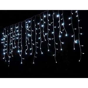 Fényfüzér , 180LED jégcsap, Hideg fehér
