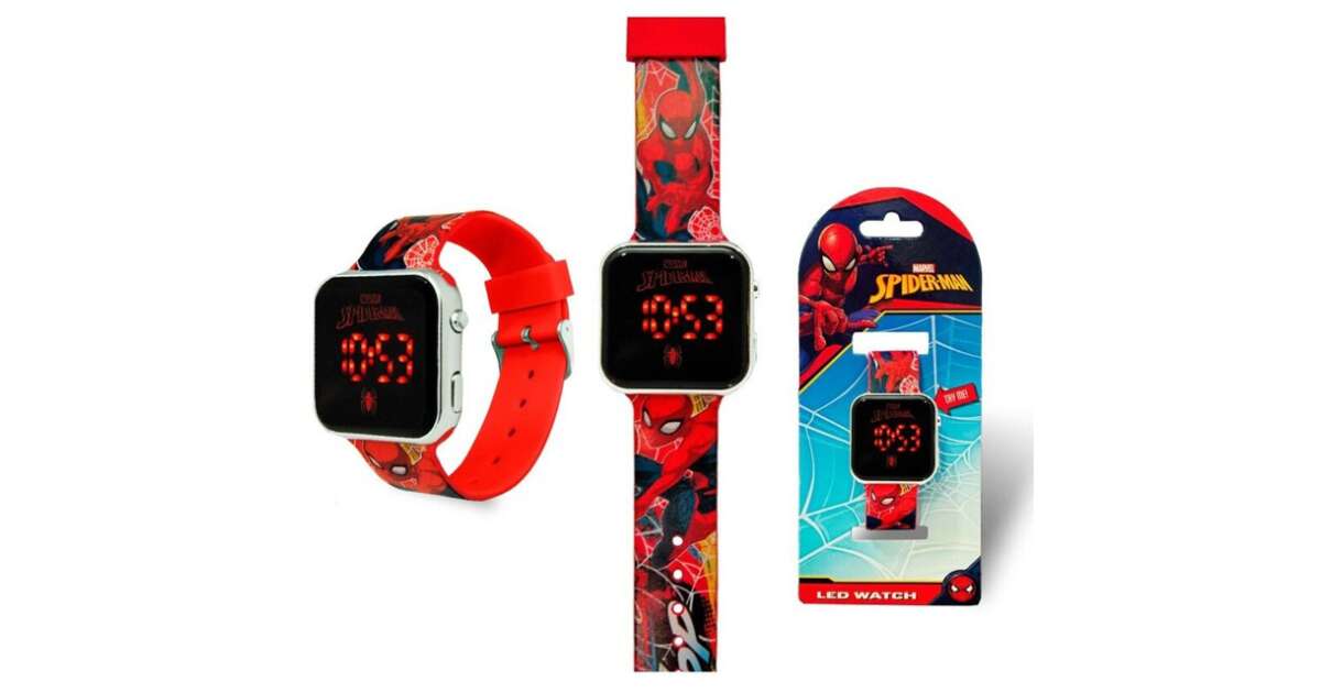 Pókember Slinger digitális LED karóra Pepita.hu