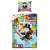 Комплект спално бельо Monopoly за деца, с г-н Монополи, бягащ по игралната дъска
