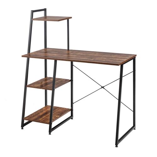 Timeless Tools Kompaktowe biurko komputerowe, stacja robocza z 4 półkami 131704803