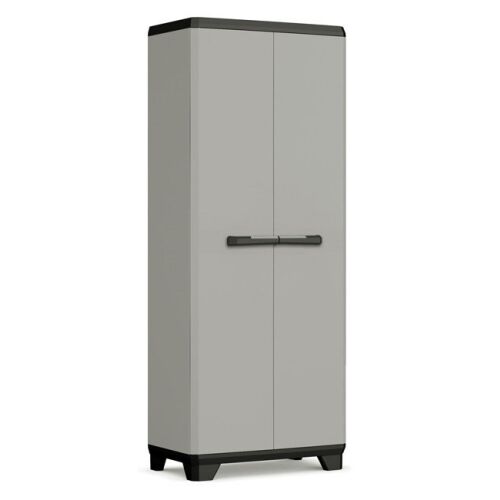 Keter Planet szürke-fekete tárolószekrény polcokkal