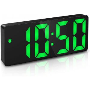 Zöld LED Digitális Ébresztőóra - Nagy Kijelző - Ébresztőóra