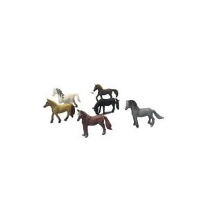 SilverHome Fa Ló Figurák - 6 db - Gyerekeknek