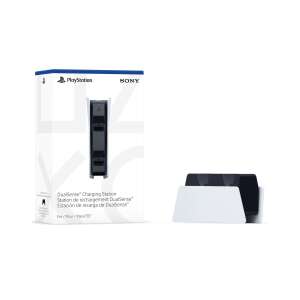 Stație de încărcare PlayStation 5 DualSense, albă, încărcarea a două controlere - Stații de încărcare controller