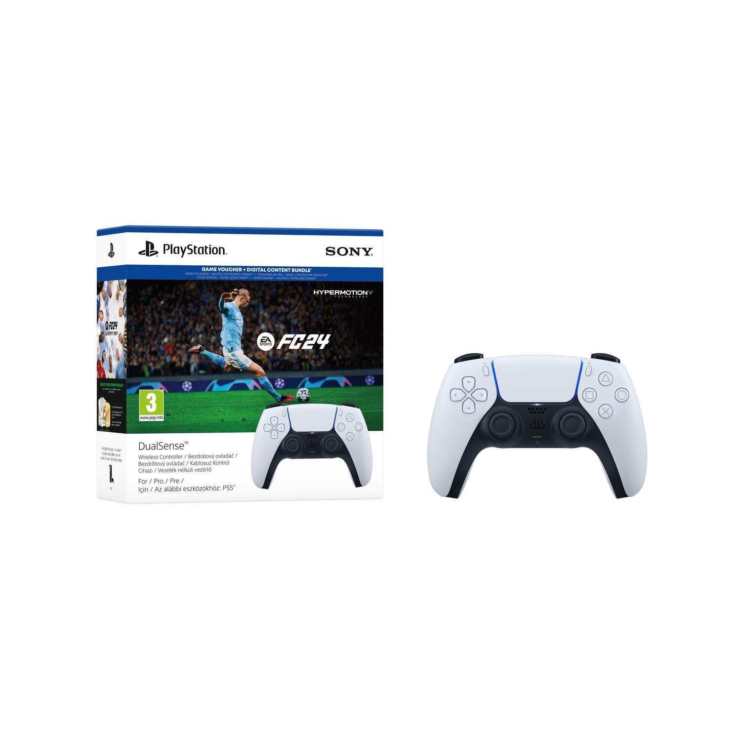 PlayStation 5 DualSense vezetéknélküli kontroller FC24 kiszerelés (PS5)