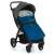 Petite and Mars Jibot 3 in 1 footmuff for baby stroller, ocean blue color, in use
