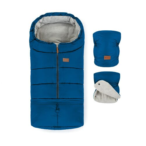 Petite&Mars Jibot 3in1 Ocean Blue footmuff with detachable part