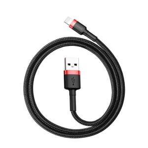 Baseus CALKLF-G91 1 méteres fekete Lightning kábel USB A csatlakozóval - Baseus
