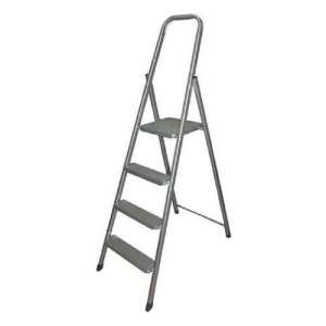 4-es fém létra kézifogantyúval, tökéletes magas helyek eléréséhez - Létra & Állvány